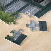 Paarse Wisteria Flowers Kensington Chelsea Londen Legpuzzel (Zijkant)