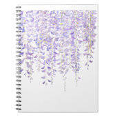 paarse wisteria in bloom waterverf 2021 notitieboek (Voorkant)