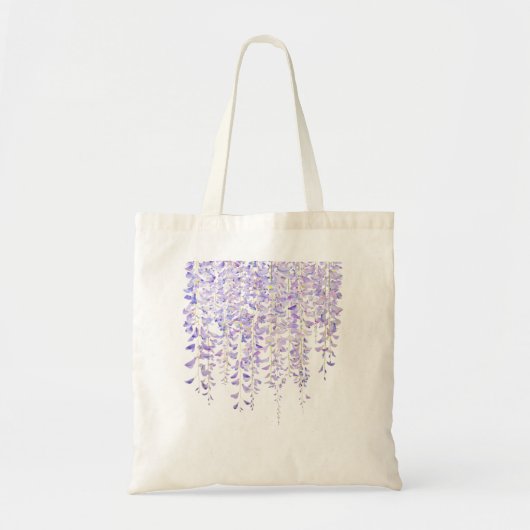 paarse wisteria in bloom waterverf 2021 tote bag (Voorkant)