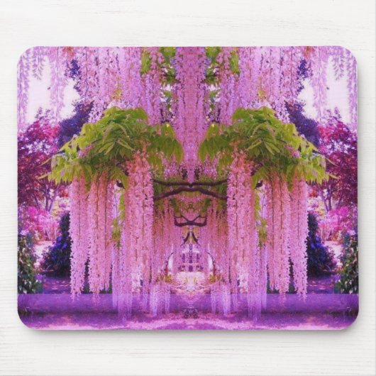 Paarse Wisteria in Japan Mousepad Muismat (Voorkant)