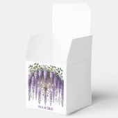 Paarse Wisteria kroonluchter bruiloft Bedankdoosjes (Geopend)