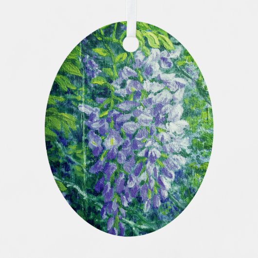Paarse Wisteria Ornament (Voorkant)