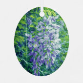 Paarse Wisteria Ornament (Achterkant)