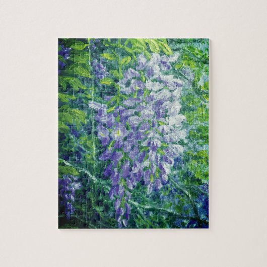 Paarse Wisteria Puzzel 8" x 10" (Verticaal)