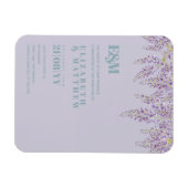Paarse Wisteria Sage Floral Garden Wedding Magneet (Horizontaal)