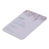 Paarse Wisteria Sage Floral Garden Wedding Magneet (Linkerzijde)