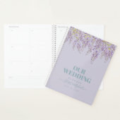 Paarse Wisteria Sage Floral Garden Wedding Planner (Display)