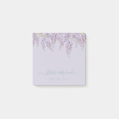 Paarse Wisteria Salie Bloem Tuin Bruiloft Post-it® Notes (Voorkant)