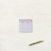 Paarse Wisteria Salie Bloem Tuin Bruiloft Post-it® Notes (Op bureau)