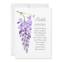 Paarse Wisteria Single Wedding Table Zetel