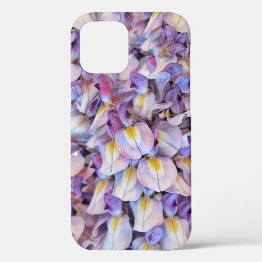 Paarse Wisteria Spring Flowers Art Phone Case (Achterkant)
