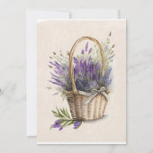 Paarse Wisteria  Vrachtwagen Bruidsmeisjes Luncheo Kaart (Achterkant)