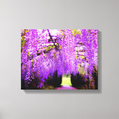 Paarse Wisteria Wall Art Canvas Afdruk (Voorkant)