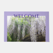 Paarse Wisteria WELCOME Cust. Deurklep Deurmat (Voorkant)