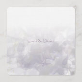 © Paarse Wisteria Whisper Wedding Invitting (Achterkant)