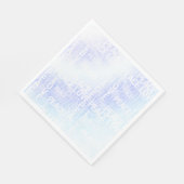 Paarse Wit Aqua Blue Tie kleurstof Peace Love Servet (Hoek)