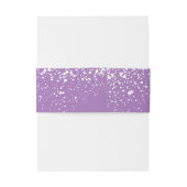 Paarse wit is het seizoen om te trouwen uitnodigingen wikkel (Achterkant Voorbeeld)