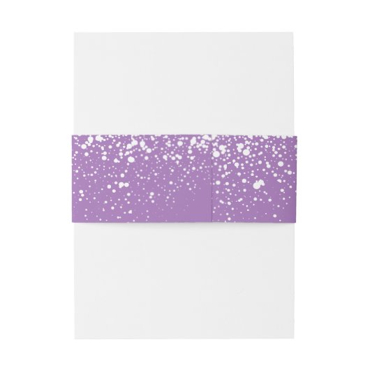 Paarse wit is het seizoen om te trouwen uitnodigingen wikkel (Achterkant Voorbeeld)