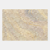 Paarse witgouden kerstboom glitz inpakpapier vel (Voorkant 2)