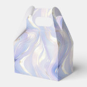 Paarse witgouden marmer bedankdoosjes (Voorkant Zijde)