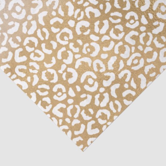 Paarse witgouden ombre luipaard print tissuepapier (Detail)
