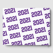 Paarse & Witte Afstudeerfeestklasse van 2024 Gastenboek (Achterkant)