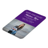 Paarse Witte Afstuderen van de Foto sparen de Magn Magneet (Linkerzijde)