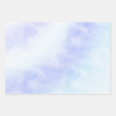 Paarse witte Aqua Blue Tie-kleurstof Inpakpapier Vel (Voorkant)