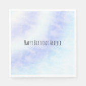 Paarse witte Aqua Blue Tie-kleurstof Servet (Voorkant)