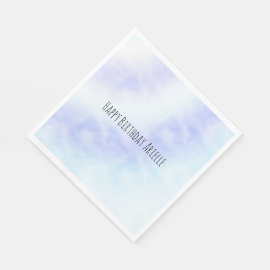 Paarse witte Aqua Blue Tie-kleurstof Servet (Hoek)