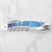 Paarse witte Aqua Kurkentrekker (Achterkant)