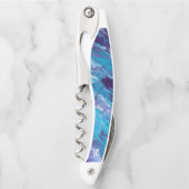 Paarse witte Aqua Kurkentrekker (Voorkant)