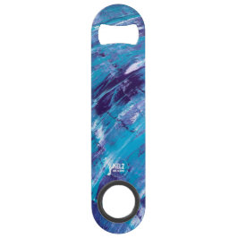 Paarse witte Aqua roestvrijstalen flesopener Speed Flessenopener