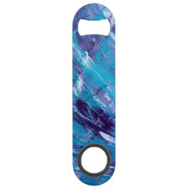 Paarse witte Aqua roestvrijstalen flesopener Speed Flessenopener