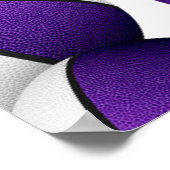 paarse witte basketballen verjaardagsfeestje welko poster (Hoek)