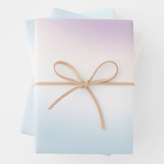 Paarse witte blauwe stropdas kleurstof inpakpapier vel (In situ)