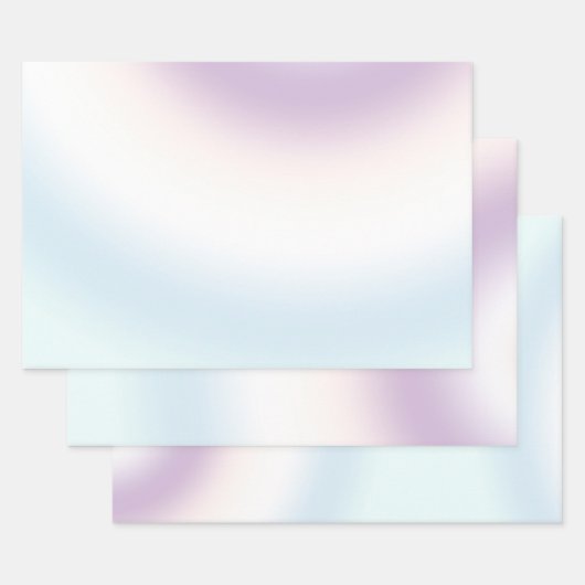 Paarse witte blauwe stropdas kleurstof inpakpapier vel (Set)