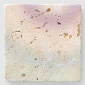 Paarse witte blauwe stropdas kleurstof stenen onderzetter (Voorkant)