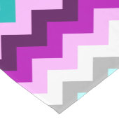 Paarse Witte Blauwgroen Chevrons Kleine Tafelloper (Hoek)