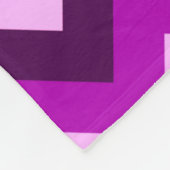 Paarse Witte Blauwgroen Chevrons Medium Fleece Dek Deken (Hoek)