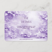 Paarse Witte Bloemen Detail Behuizing Kaart (Voorkant)