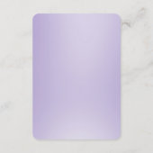 Paarse Witte Bloemen Detail Behuizing Kaart (Achterkant)