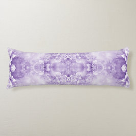 Paarse Witte Bloemen Lichaamskussen