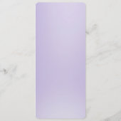 Paarse witte bloemen menu (Achterkant)