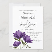 Paarse witte bloemen moderne botanische minimalist