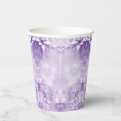 Paarse witte bloemen papieren bekers (Rechts)