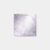 Paarse witte bloemen Post it Notes (Voorkant)