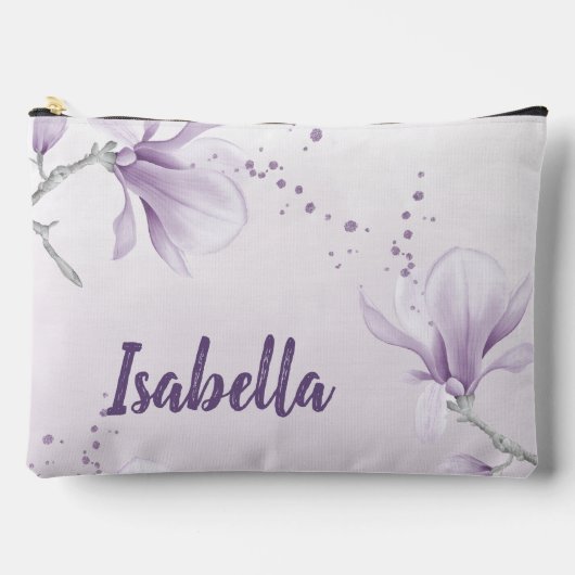 paarse witte bloemen romantisch etui (Voorkant)