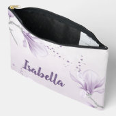 paarse witte bloemen romantisch etui (Open)