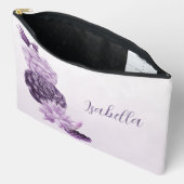 paarse witte bloemen romantisch etui (Open)